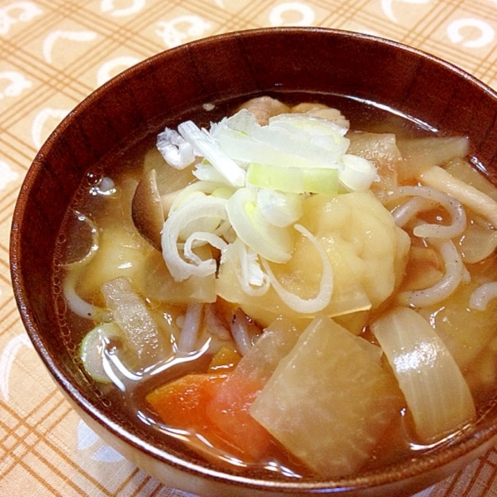 残った野菜と小麦粉で すいとん レシピ 作り方 By 栗皮茶 楽天レシピ